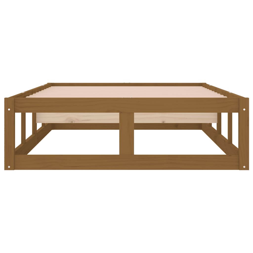 8720287136774_g_en_hd_3 vidaXL Bed Frame without Mattress Honey Brown 100x200 cm Solid Wood - Image 5