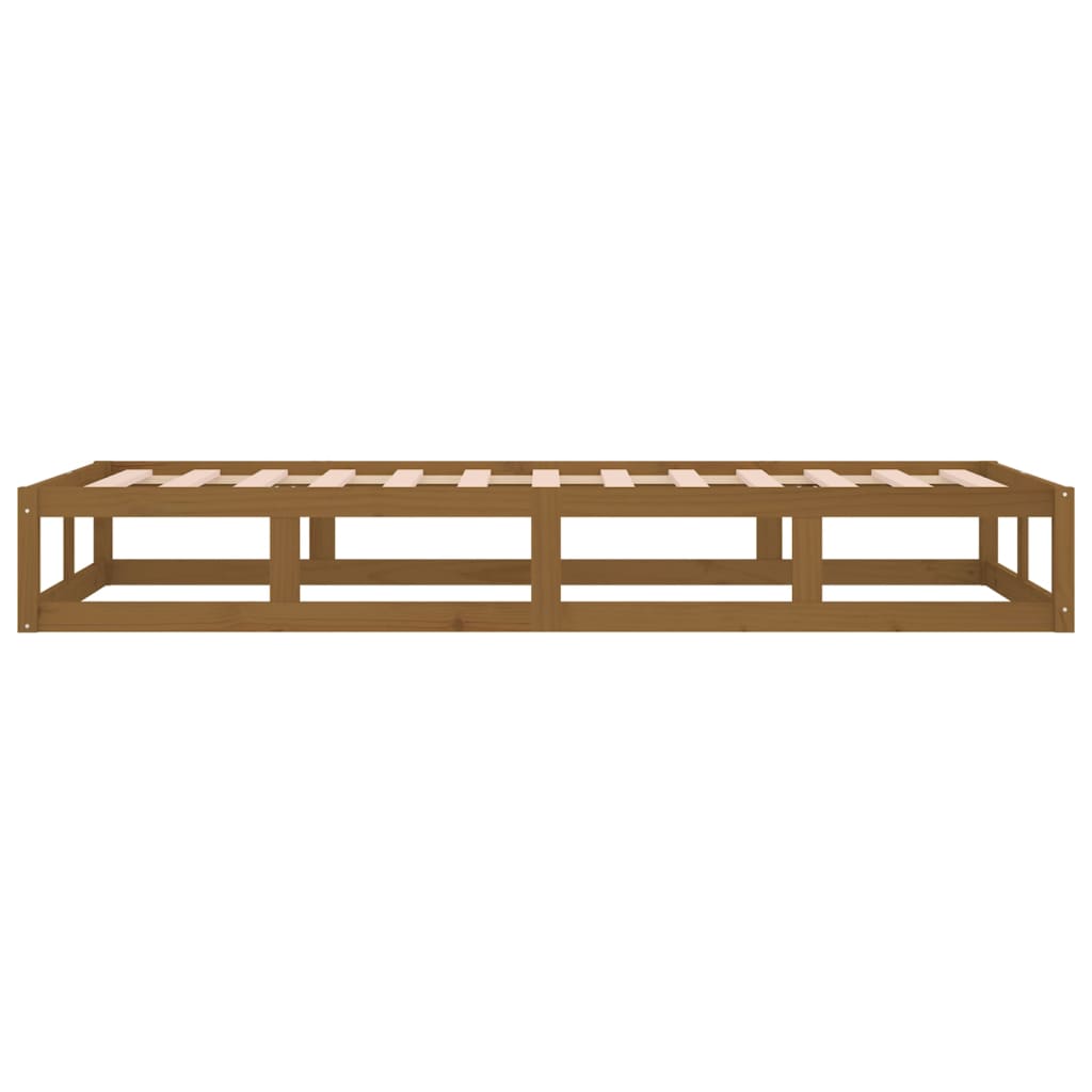 8720287136774_g_en_hd_5 vidaXL Bed Frame without Mattress Honey Brown 100x200 cm Solid Wood - Image 7