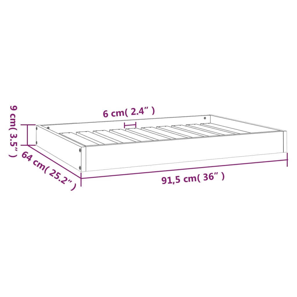 8720287137504_g_en_hd_6 vidaXL Dog Bed White 91.5x64x9 cm Solid Wood Pine - Image 8