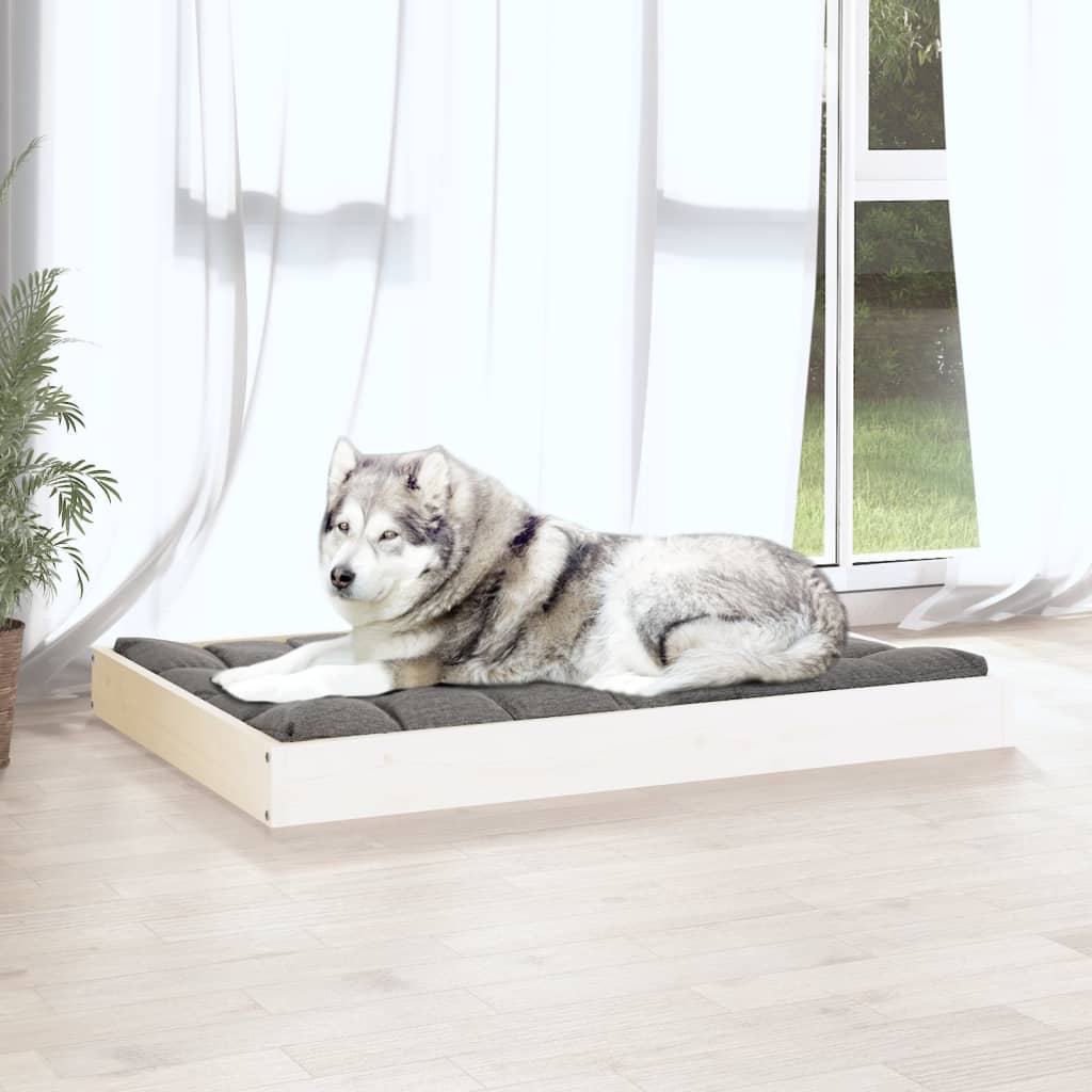 8720287137559_g_en_hd_3 vidaXL Dog Bed White 101.5x74x9 cm Solid Wood Pine - Image 5