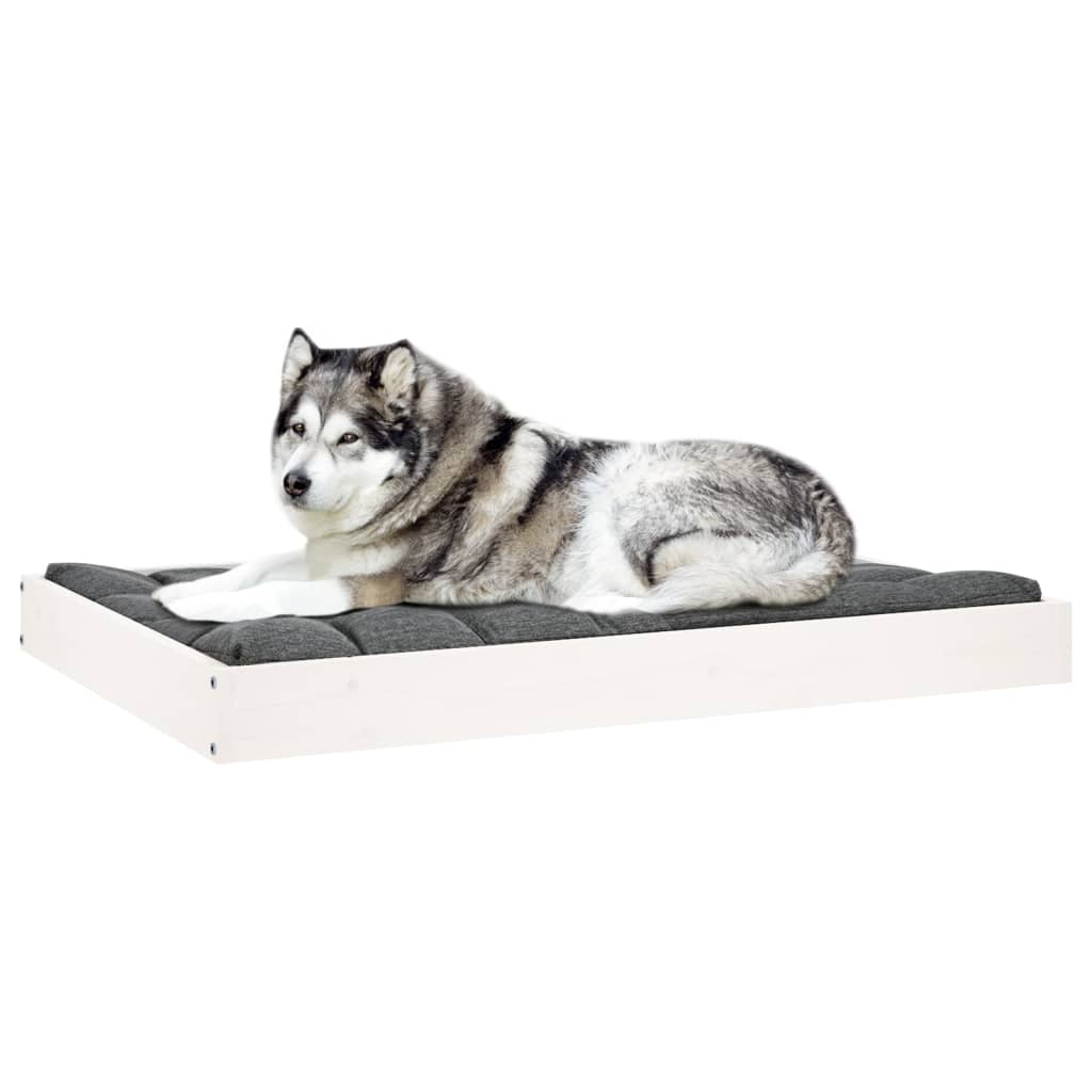 8720287137559_g_en_hd_4 vidaXL Dog Bed White 101.5x74x9 cm Solid Wood Pine - Image 6