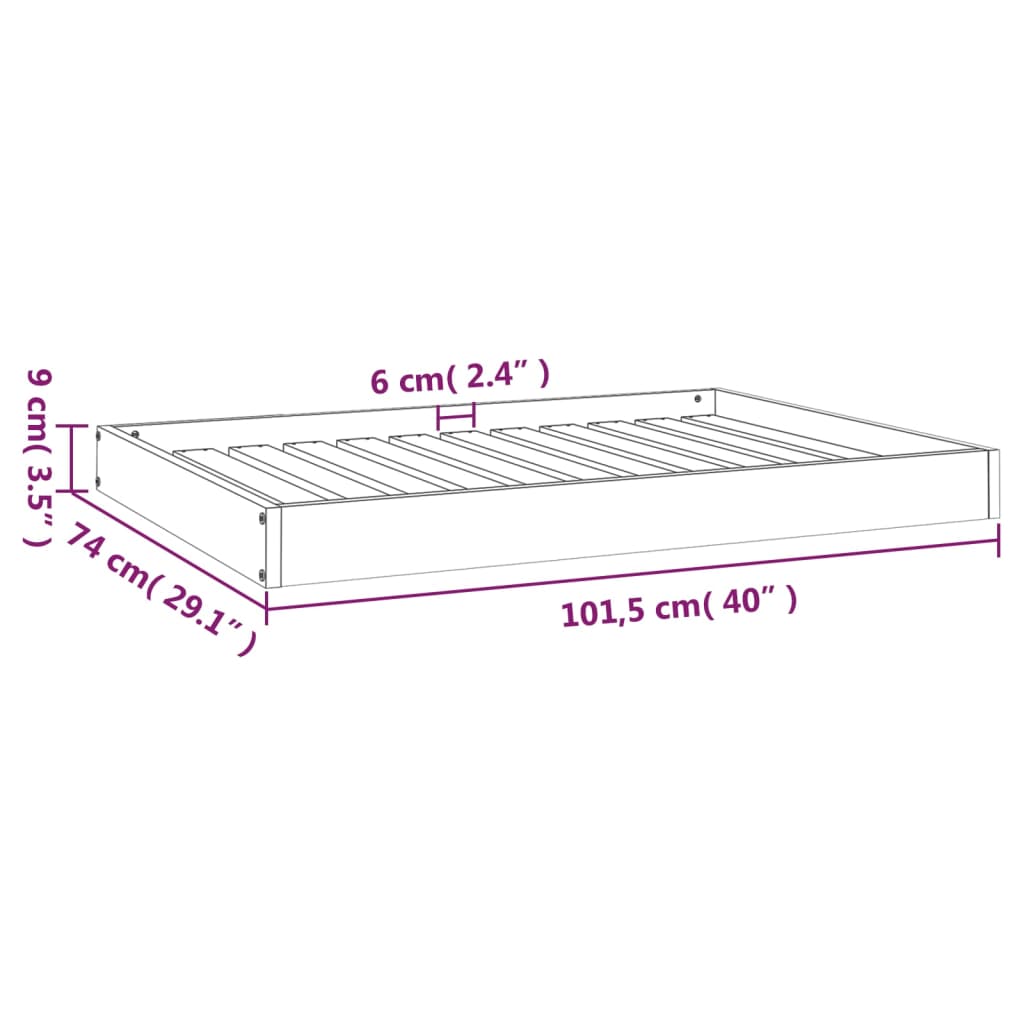 8720287137559_g_en_hd_6 vidaXL Dog Bed White 101.5x74x9 cm Solid Wood Pine - Image 8