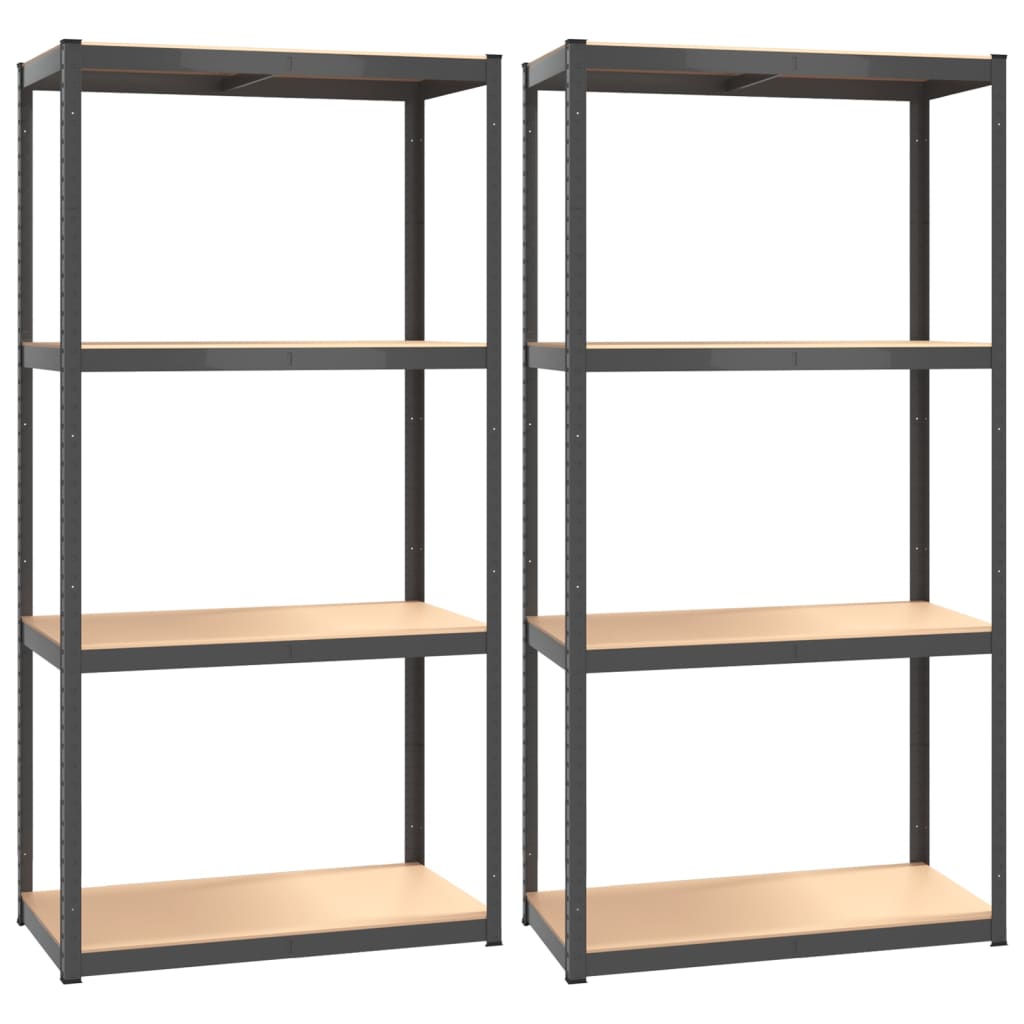 8720287138143_a_en_hd_1 vidaXL 4-Layer Shelves 2 pcs Anthracite Steel and Engineered Wood - Image 2