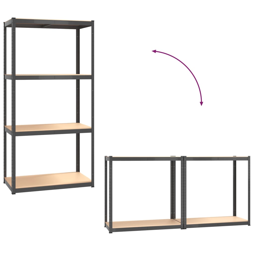 8720287138143_g_en_hd_7 vidaXL 4-Layer Shelves 2 pcs Anthracite Steel and Engineered Wood - Image 9