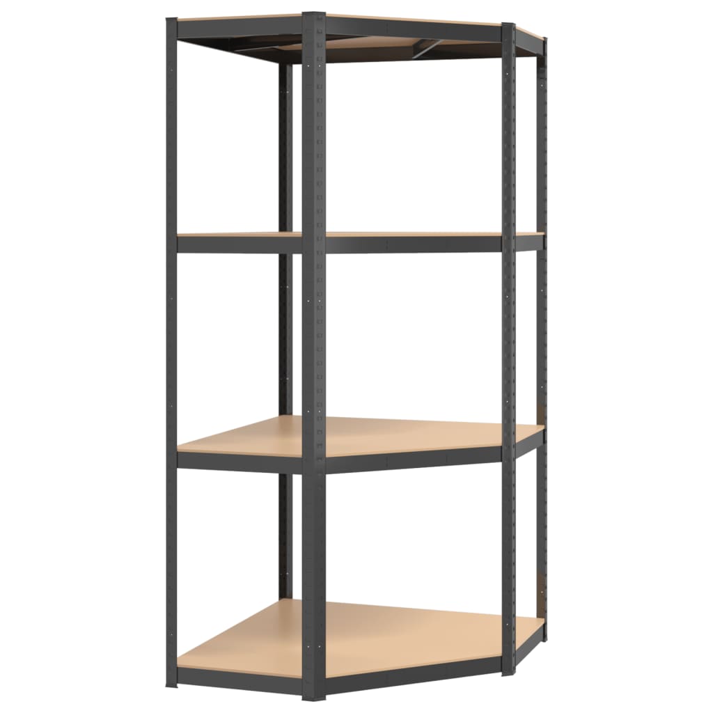 8720287138174_a_en_hd_1 vidaXL 4-Layer Corner Shelf Anthracite Steel and Engineered Wood - Image 2