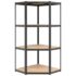 vidaXL 4-Layer Corner Shelf Anthracite Steel and Engineered Wood - Image 4