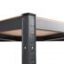 vidaXL 4-Layer Corner Shelf Anthracite Steel and Engineered Wood - Image 8