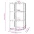 vidaXL 4-Layer Corner Shelf Anthracite Steel and Engineered Wood - Image 9