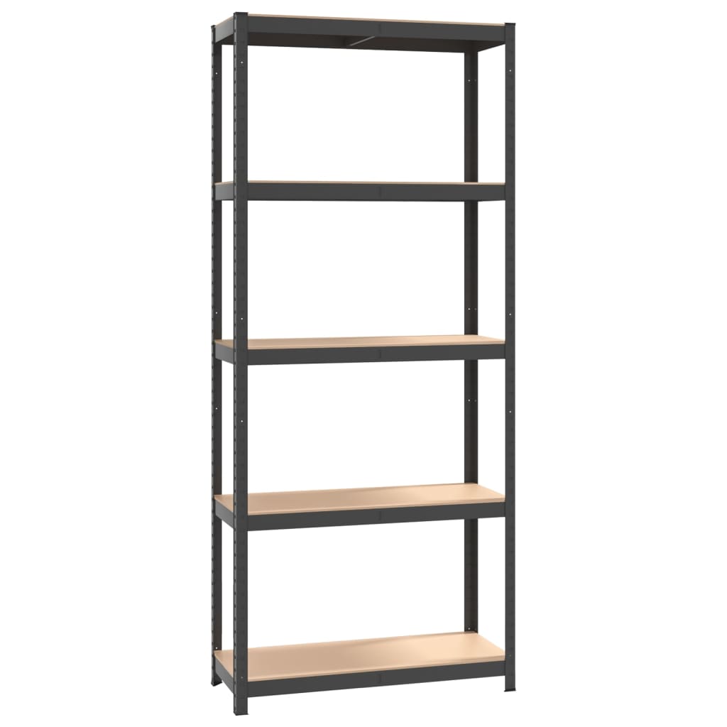 8720287138228_a_en_hd_1 vidaXL 5-Layer Storage Shelf Anthracite Steel and Engineered Wood - Image 2