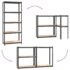 vidaXL 5-Layer Shelves 3 pcs Anthracite Steel and Engineered Wood - Image 9