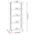 vidaXL 5-Layer Shelves 3 pcs Anthracite Steel and Engineered Wood - Image 10