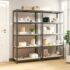 vidaXL 5-Layer Shelves 2 pcs Anthracite Steel and Engineered Wood