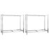 vidaXL 2-Layer Tire Racks 2 pcs Silver 110x40x110 cm Steel - Image 2
