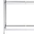 vidaXL 2-Layer Tire Rack Silver 110x40x180 cm Steel - Image 6