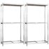 vidaXL 2-Layer Tire Racks 2 pcs Silver 110x40x180 cm Steel - Image 2