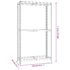 vidaXL 2-Layer Tire Racks 2 pcs Silver 110x40x180 cm Steel - Image 9