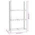 vidaXL 3-Layer Tire Racks 2 pcs Silver 110x40x200 cm Steel - Image 9