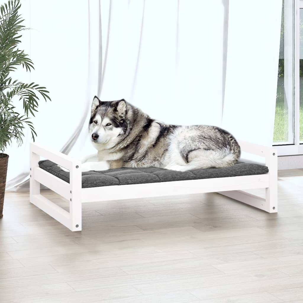 8720287140733_g_en_hd_1 vidaXL Dog Bed White 105.5x75.5x28 cm Solid Pine Wood - Image 3