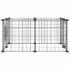 vidaXL 8-Panel Pet Cage Black 35x35 cm Steel - Image 2