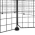 vidaXL 12-Panel Pet Cage with Door Black 35x35 cm Steel - Image 6