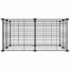 vidaXL 8-Panel Pet Cage Black 35x35 cm Steel - Image 3