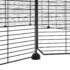 vidaXL 12-Panel Pet Cage with Door Black 35x35 cm Steel - Image 6