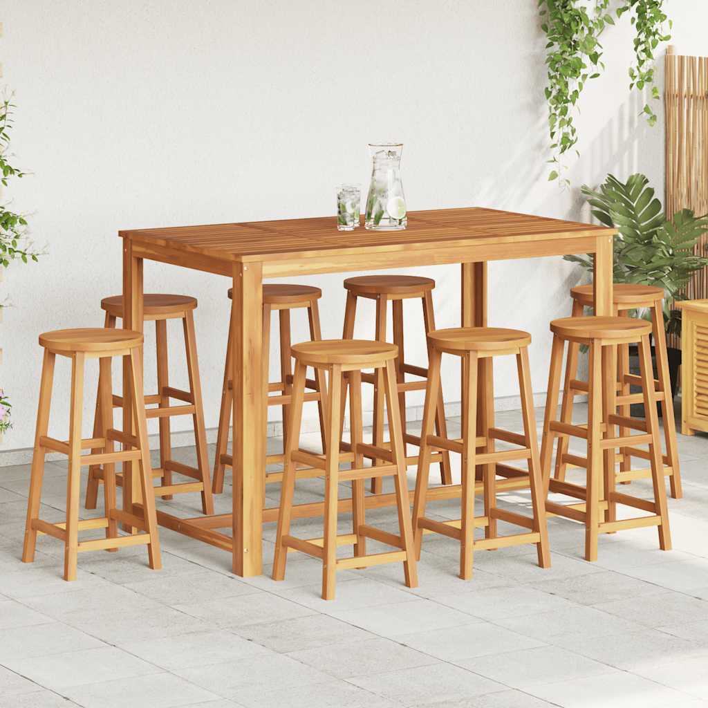 8720287142904_m_en_hd_1 vidaXL Bar Stools 8 pcs Solid Wood Acacia - Image 1