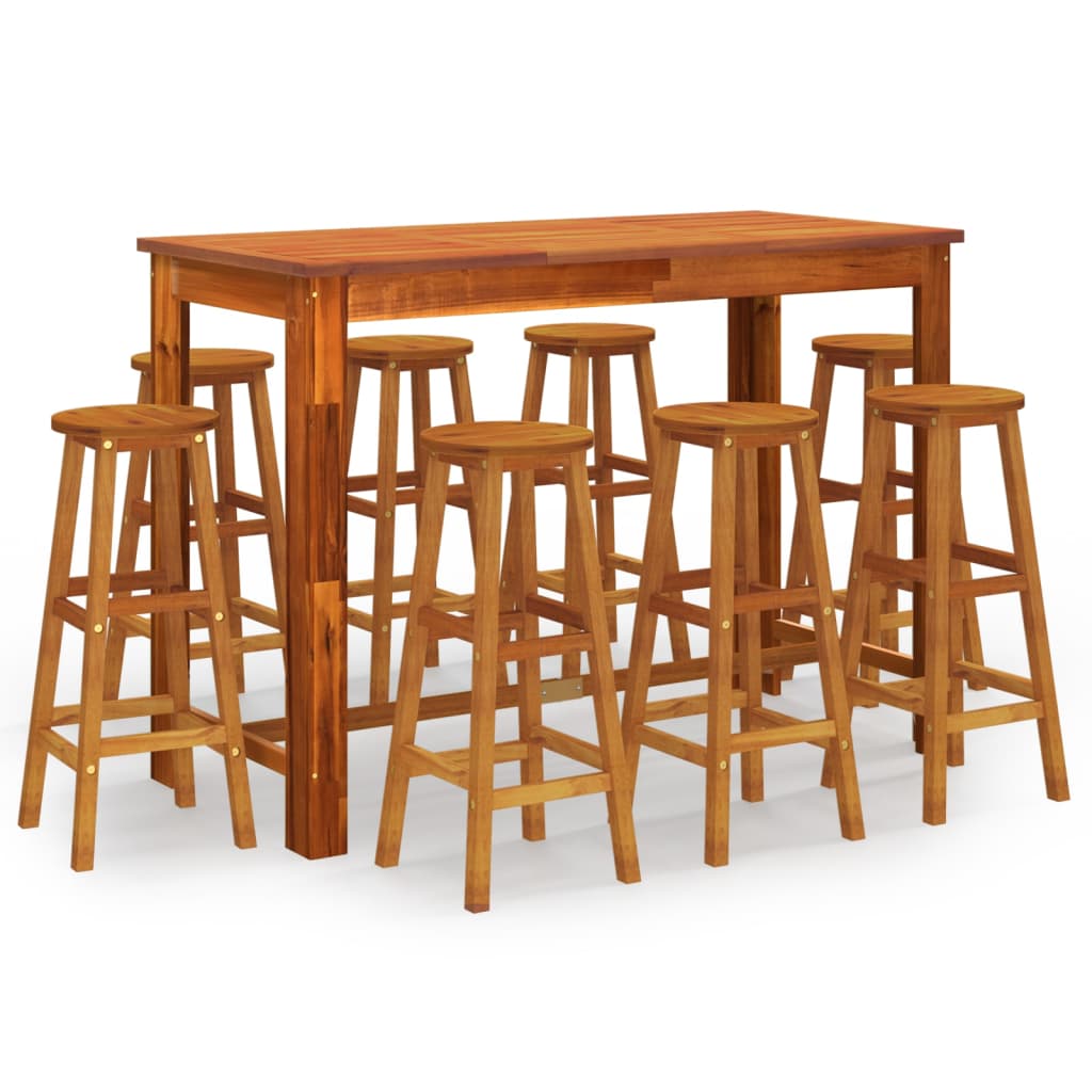 8720287143246_a_en_hd_1 vidaXL 9 Piece Garden Bar Set Solid Wood Acacia - Image 2