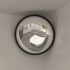 vidaXL Indoor Convex Traffic Mirror Black Ø40 cm Acrylic