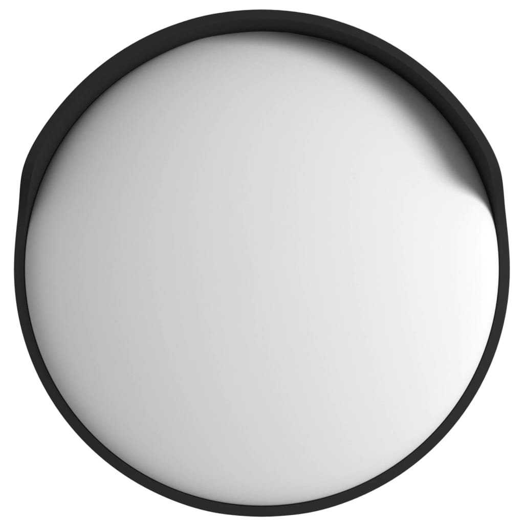 8720287143277_a_en_hd_1 vidaXL Outdoor Convex Traffic Mirror Black Ø45 cm Polycarbonate - Image 2