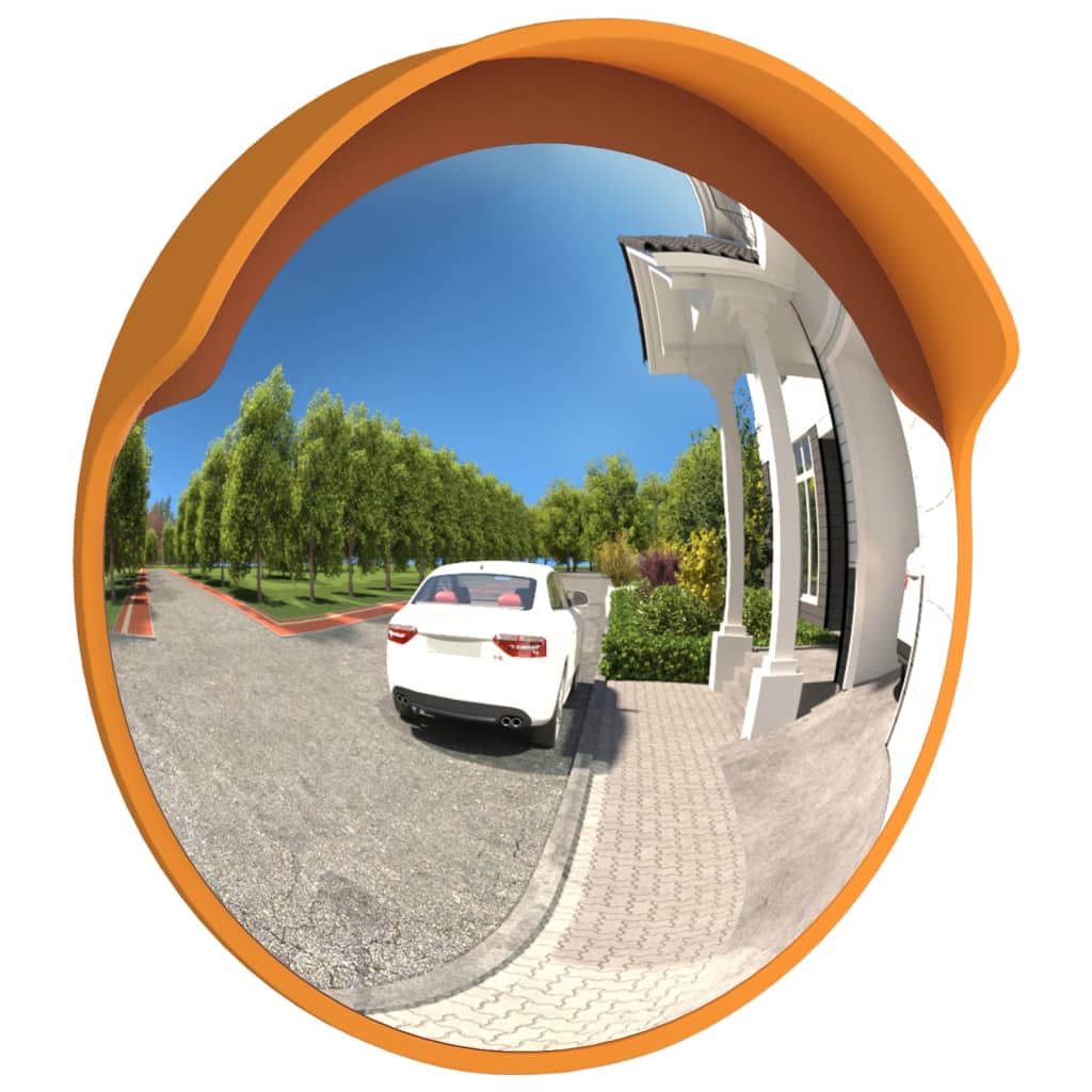 8720287143291_g_en_hd_1 vidaXL Outdoor Convex Traffic Mirror Orange Ø30 cm Polycarbonate - Image 3