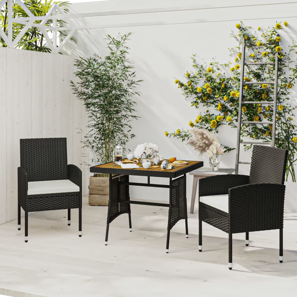 8720287145196_m_en_hd_1 vidaXL 3 Piece Outdoor Dining Set Poly Rattan Black - Image 1
