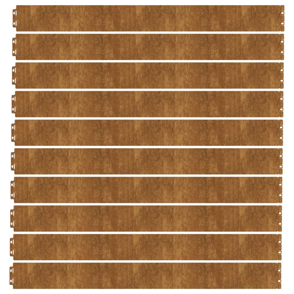 8720287145608_g_en_hd_2 vidaXL Lawn Edgings 10 pcs 10x103 cm Flexible Corten steel - Image 4