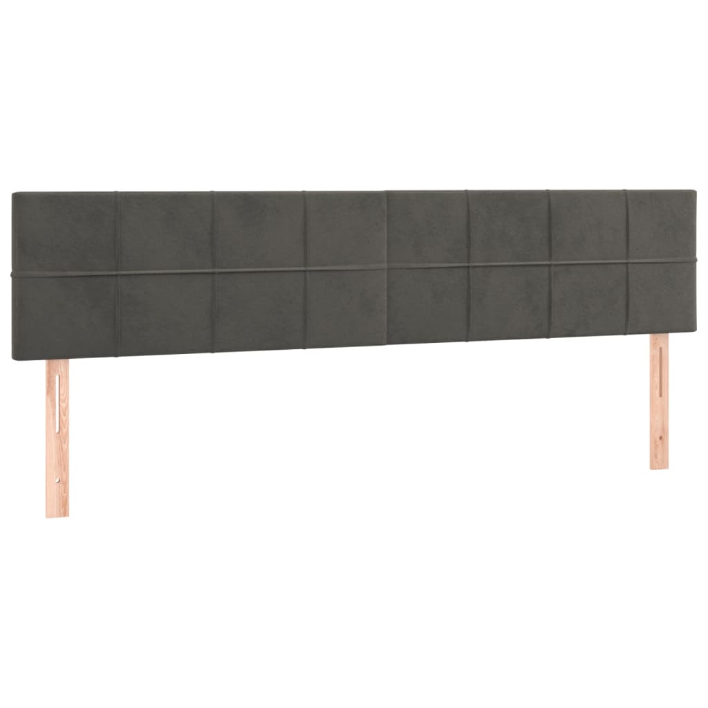 8720287149132_a_en_hd_1 vidaXL Headboards 2 pcs Dark Grey 80 cm Velvet - Image 2