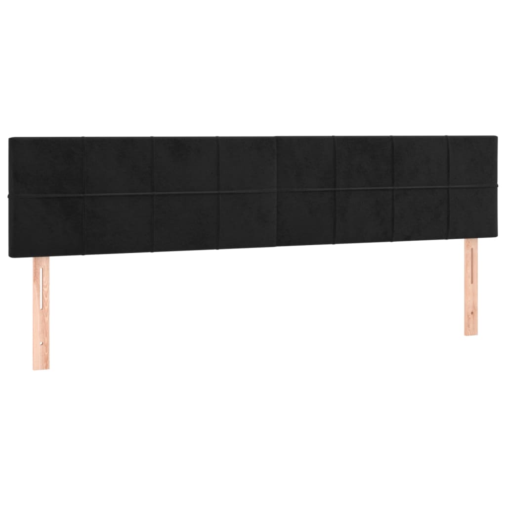 8720287149422_a_en_hd_1 vidaXL Headboards 2 pcs Black 100 cm Velvet - Image 2