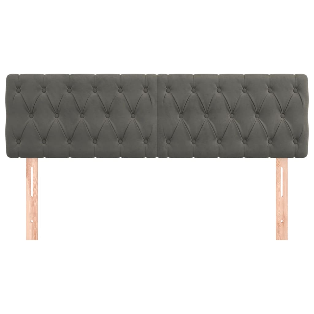 8720287152071_g_en_hd_1 vidaXL Headboards 2 pcs Dark Grey 80 cm Velvet - Image 3