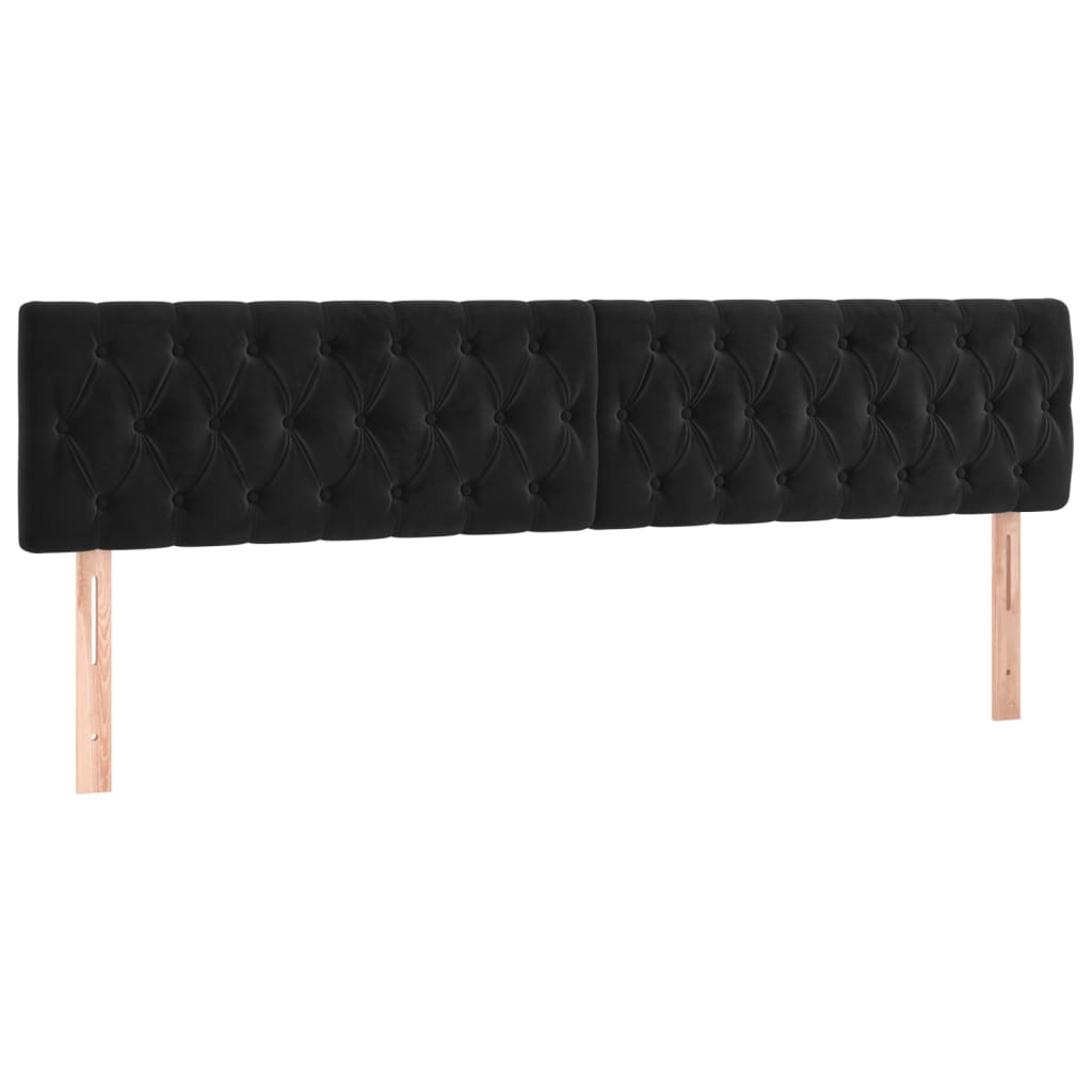 8720287152361_a_en_hd_1 vidaXL Headboards 2 pcs Black 100 cm Velvet - Image 2