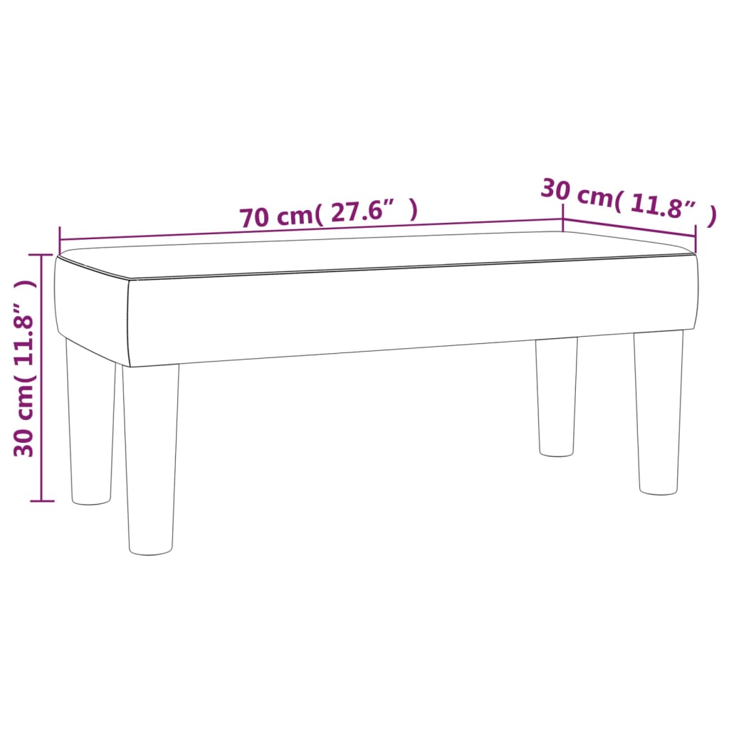8720287154846_g_en_hd_5 vidaXL Bench Black 70x30x30 cm Velvet - Image 7