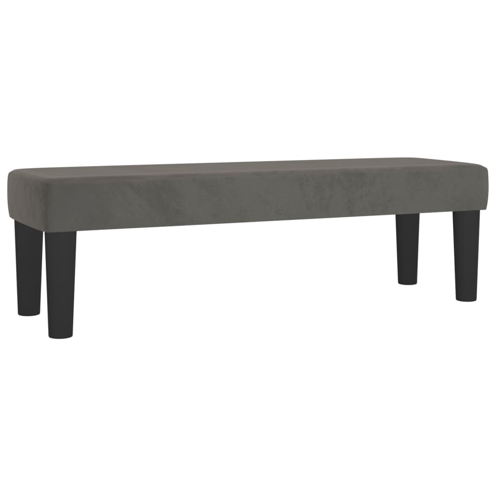 8720287155119_a_en_hd_1 vidaXL Bench Dark Grey 100x30x30 cm Velvet - Image 2
