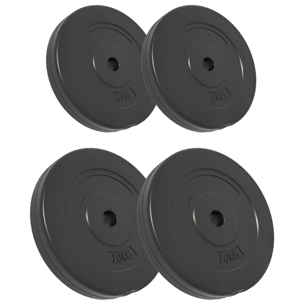 8720287155744_a_en_hd_1 vidaXL Weight Plates 4 pcs 30 kg Cement - Image 2