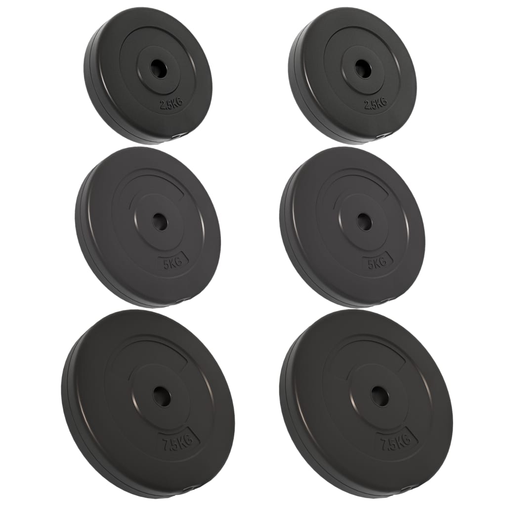 8720287155768_a_en_hd_1 vidaXL Weight Plates 6 pcs 30 kg Cement - Image 2