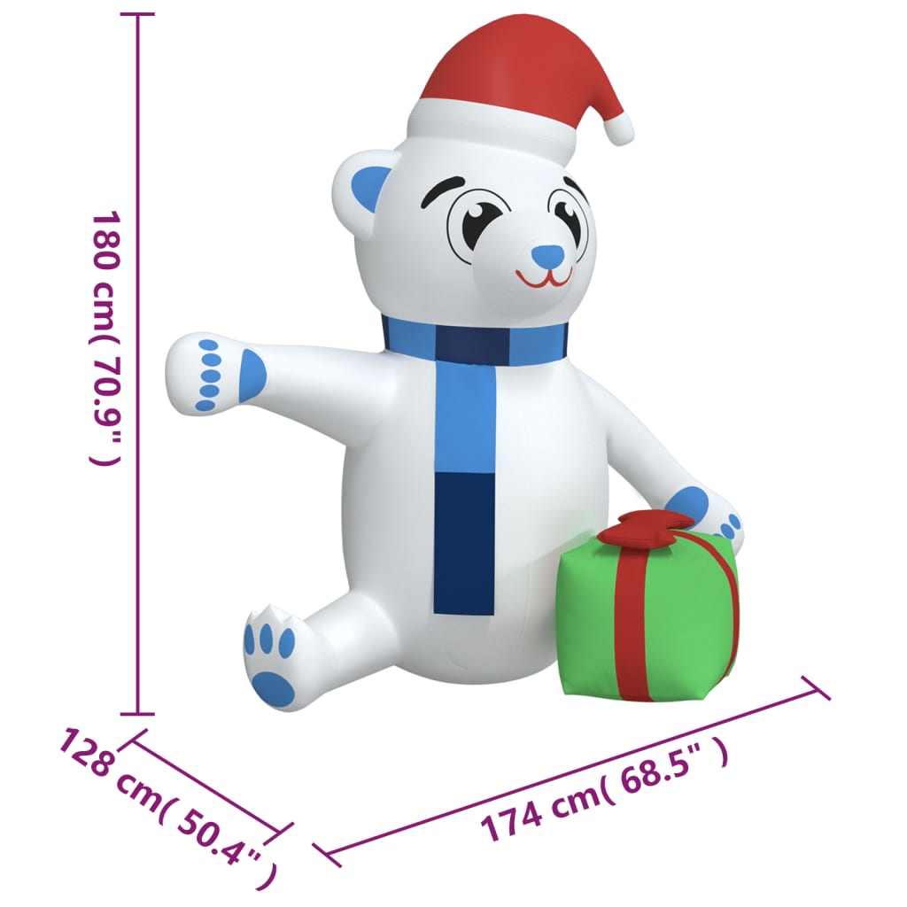 8720287156741_g_en_hd_8 vidaXL Christmas Inflatable Teddy Bear LED 180 cm - Image 10