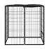 vidaXL Dog Playpen 6 Panels Black 50x100 cm Powder-coated Steel - Image 2
