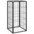 vidaXL Dog Playpen 4 Panels Black 50x100 cm Powder-coated Steel