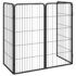 vidaXL Dog Playpen 4 Panels Black 50x100 cm Powder-coated Steel - Image 3