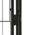 vidaXL Dog Playpen 4 Panels Black 50x100 cm Powder-coated Steel - Image 4