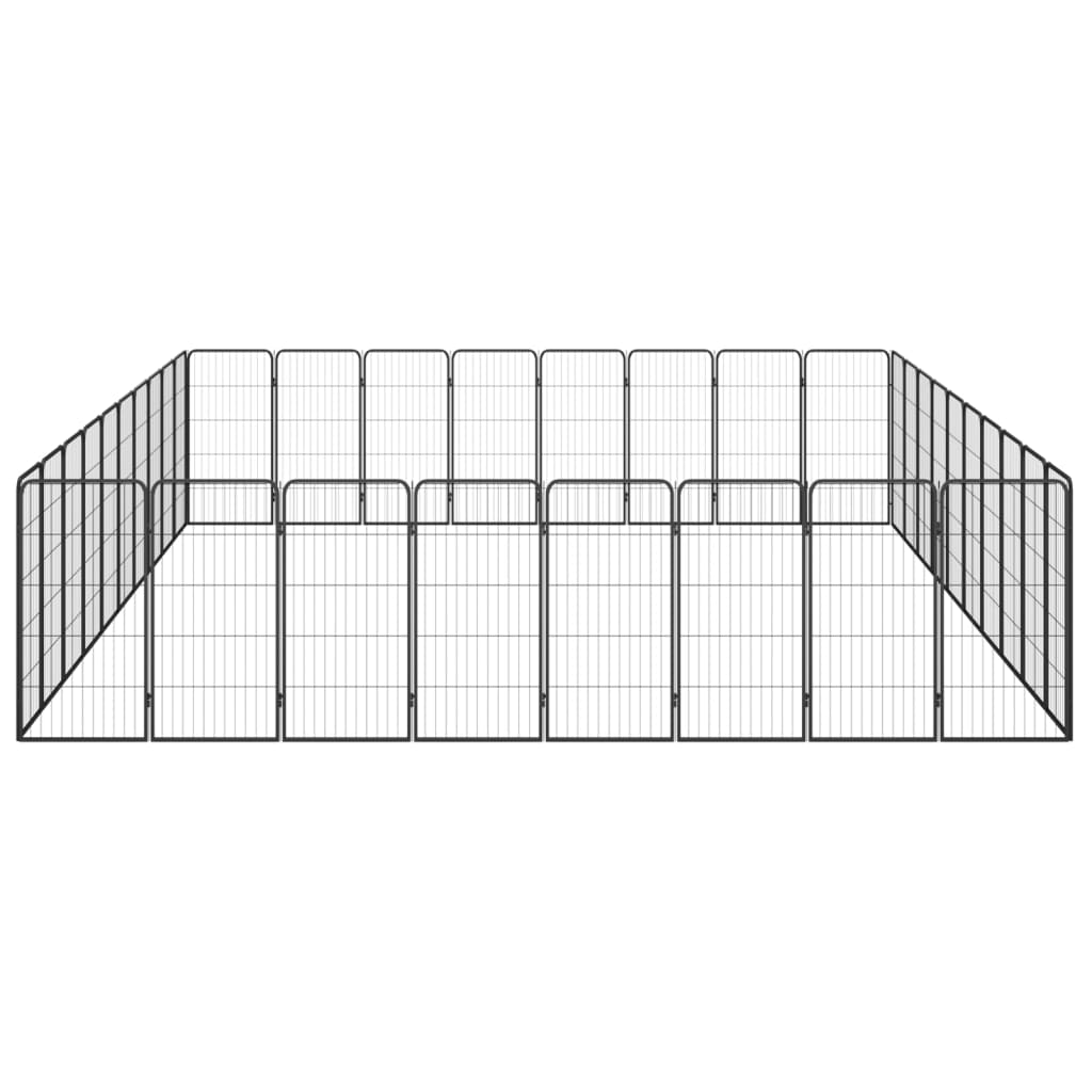 8720287158981_g_en_hd_3 vidaXL 36-Panel Dog Playpen Black 50x100 cm Powder-coated Steel - Image 4