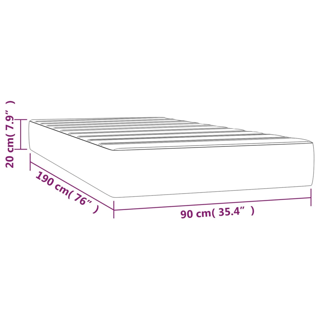 8720287160168_g_en_hd_5 vidaXL Pocket Spring Bed Mattress Black 90x190x20 cm Faux Leather - Image 7