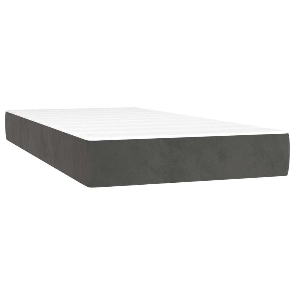 8720287160236_a_en_hd_1 vidaXL Pocket Spring Bed Mattress Dark Grey 90x190x20 cm Velvet - Image 2