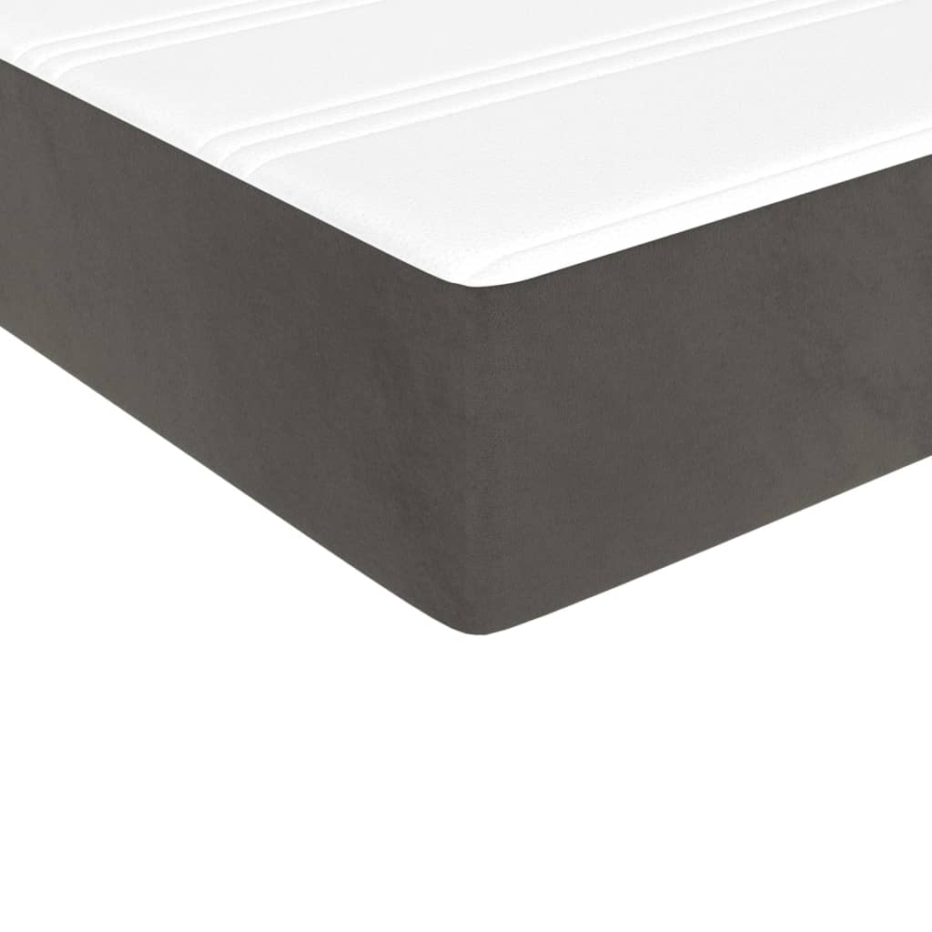 8720287160236_g_en_hd_3 vidaXL Pocket Spring Bed Mattress Dark Grey 90x190x20 cm Velvet - Image 5